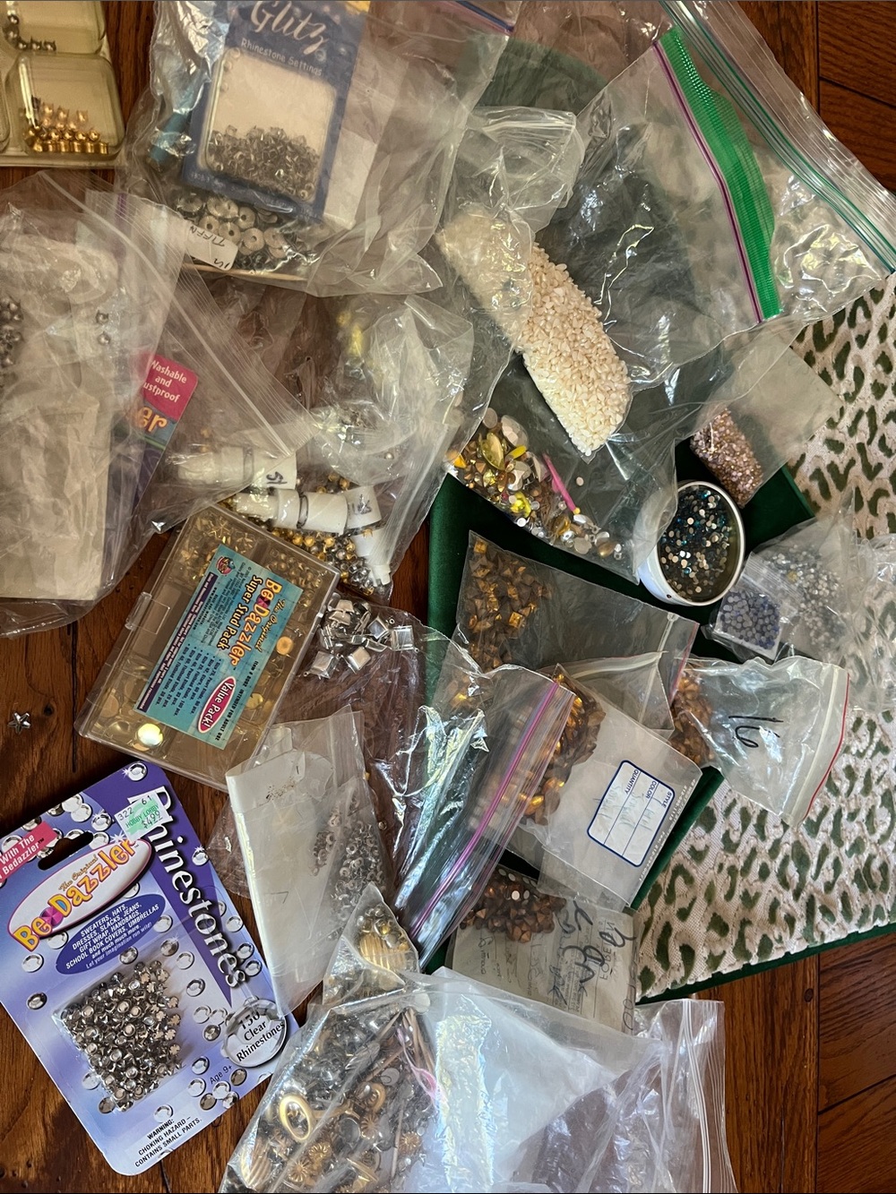 Huge bag flat back crystals, Beadazzle parts and studs, crystals $$$$$